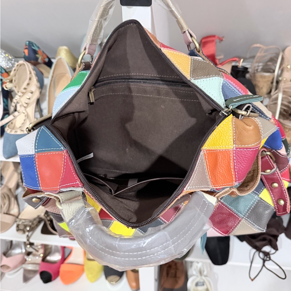 Multicolor Patchwork Women's Bag - Picture 4 of 4